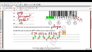 exercice code à barres [upl. by Ahsienroc]