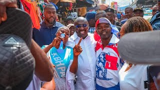 Bawumia pulls massive crowd at Circle during housetohouse campaign [upl. by Mimajneb235]