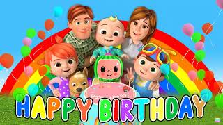 Cocomelon Happy Birthday Song  Happy Birthday  Cocomelon  1080P HD  Backdrop [upl. by Einnek222]