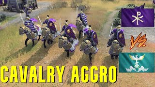 Byzantine Cavalry Aggro Byzantines vs Zhu Xis Legacy  Age of Empires 4 Competitive [upl. by Reyem]