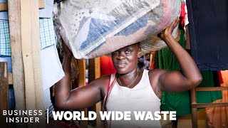 How 75 Million Pounds Of Donated Clothes End Up At A Market In Ghana Every Week  World Wide Waste [upl. by Relly492]