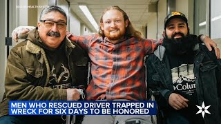 Indiana union to honor 2 fishermen who helped rescue man trapped for days after crash [upl. by Anatolio]