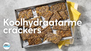 Koolhydraatarme crackers  Recept  Allerhande [upl. by Goodson]