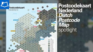 Dutch Postcode Map by Studio Legenda  Postcodekaart Nederland [upl. by Meer]