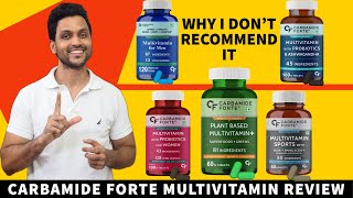 Carbamide forte multivitamin review  with probiotics and ashwagandha  sports multivitamin [upl. by Niuqram441]