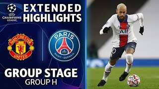 Manchester United vs Paris SaintGermain Extended Highlights  UCL on CBS Sports [upl. by Leyes208]