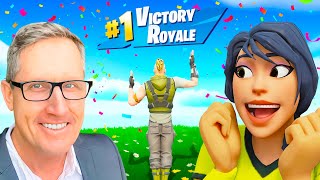 We CARRIED OUR DAD In Fortnite [upl. by Chen]