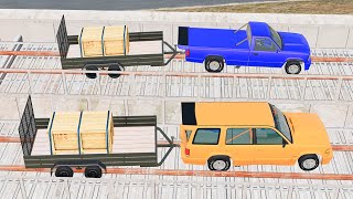 Railway Track Racing Can Cars Stay Stable  BeamNG Drive [upl. by Farman]