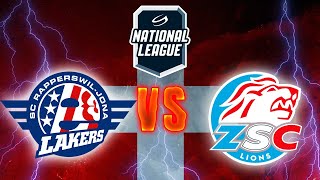 RAPPERSWILJONA LAKERS VS ZSC LIONS  ŠVEICES AUGSTĀKĀ LĪGA  REGULĀRĀS SEZONAS 10 SPĒLE [upl. by Charmaine735]