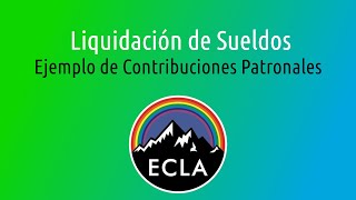 Liquidación de Sueldos  Ejemplo de Contribuciones Patronales [upl. by Furr302]