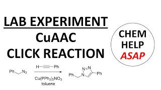 CuAAC click triazole synthesis  laboratory experiment [upl. by Huskey]