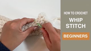 Crochet Whip Stitch  Beginners [upl. by Gorden867]