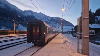 Abfahrt des InterCity 894 am 20012024 in Dorfgastein [upl. by Wat]