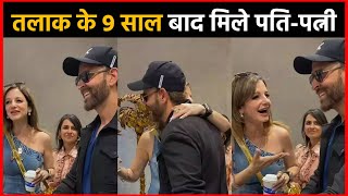 Hrithik Roshan Hugs ExWife Sussanne Khan As They Attend Event Together [upl. by Nenad]