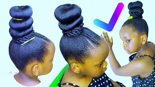 Easy Bun Hairstyles with Trick for birthday Party Modeling ampmore grwm grwu [upl. by Ahgiel]