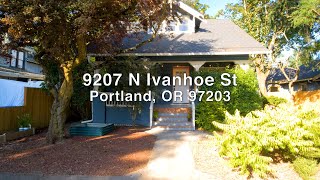 9207 N Ivanhoe St  Video Walkthrough  Portland Oregon Real Estate [upl. by Paderna]