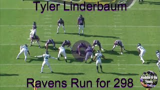 Tyler Linderbaum  RUN BLOCKING  Ravens vs Seahawks [upl. by Itram]