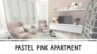 PASTEL PINK APARTMENT｜Sims 4 Stop Motion Build ｜  Full List of CC Links｜ Download [upl. by Omiseno]