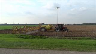 Valtra N141  Dubex Mentor veldspuit met 39m bomen  Flevoland  Netherlands [upl. by Aliahkim358]