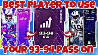 BEST PLAYERS TO USE YOUR 9394 POWER UP PASS MADDEN 22 ULTIMATE TEAM [upl. by Jacquet]