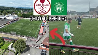 KELTY HEARTS V HIBS SCOTTISH LEAGUE CUP HIGHLIGHTS [upl. by Hirsh]