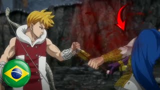 LANCELOT VS ARTHUR LUTA COMPLETA EM PORTUGUÊS BR MOKUSHIROKU NO YONKISHI SEASON 2X1 LEGENDADO [upl. by Peedus803]