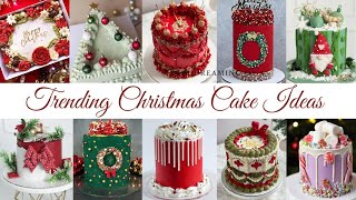 Christmas Cake  Christmas Cake Design  Christmas Cake Decorating ideas  Christmas Cake Decoration [upl. by Ugo408]