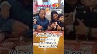 Humne apna wedding anniversary bahut simple tarike se celebrate Kiya with my children poojapatel [upl. by Tnayrb]