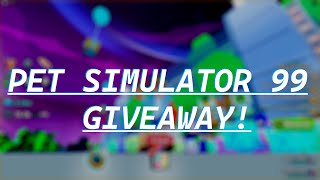 🔥PET SIMULATOR 99 UPDATE 9 LIVE GIVEAWAY DROP YOUR USERNAME🔥 [upl. by Zilla]