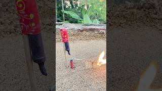 Matchstick amazing diwali pataka experiment shorts patakaexperiment shortsfeed [upl. by Aehtela]