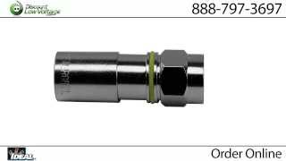 RG6 Compression F Connector  Plenum Cable  Ideal 92660 [upl. by Hadwin]