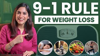 How to Lose Weight with 91 RULE 100 Natural  By GunjanShouts [upl. by Nirrat]