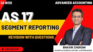 AS 17 Segment Reporting Full Revision  Questions  CA Inter Advanced Accounting [upl. by Perseus]