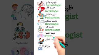 Different doctors arabic english languagelearning learnenglish arabiclenguage [upl. by Cirdek]