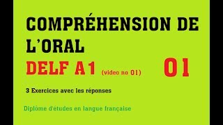 DELF A1  Compréhension de loral no 1 [upl. by Euqinamod]