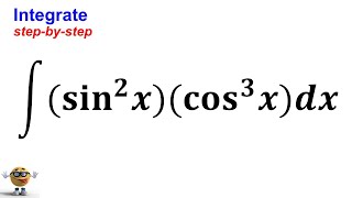 Integral of sin2xcos3x 💪 [upl. by Ulu627]