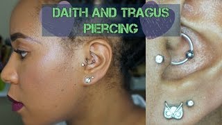 My New Piercings  Daith and Tragus Piercing [upl. by Nerhtak343]