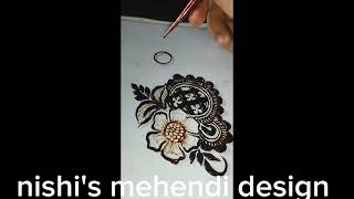 Floral mehndi design🌿very beautiful mehendi design2024 viralvideo kpmehandiart [upl. by Aronow]