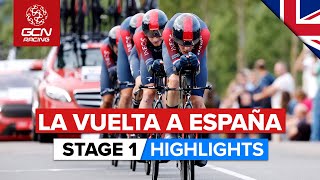 Battle For Red Starts With Team Time Trial  Vuelta A España 2022 Stage 1 Highlights [upl. by Onid677]