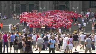 1 FC Köln  Flashmob auf der Domplatte 372010 [upl. by Rellia376]