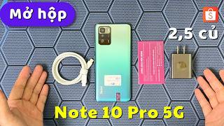 Mở hộp Redmi Note 10 Pro 5G  Giá 25 củ Ngoại hình Mới nhưng lỗi Pin Sạc [upl. by Vitkun]