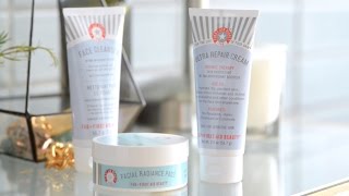 Cleanse exfoliate and hydrate with FAB Faves to Go Kit  First Aid Beauty [upl. by Attikram]