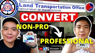 LTO CONVERT NON PRO TO PROFESSIONAL 2023  CHANGE CLASSIFICATION W ADDITIONAL RESTRICTIONS [upl. by Akenal]