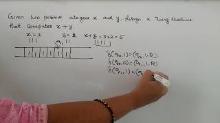 Theory of Computation  Turing machine  Design a turning machine that computes xy [upl. by Eenert428]