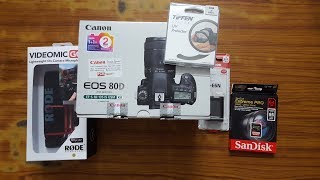 Canon 80d Unboxing amp Handson Review  Best Camera Setup for Youtube Videos  BikingTech [upl. by Owena]