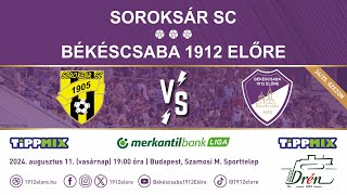 Élő közvetítés Soroksár SC – Békéscsaba 1912 Előre [upl. by Eleonore]