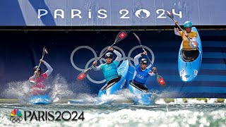 Kayak cross CRAZINESS Get to know the newest Olympic sport  Paris Olympics  NBC Sports [upl. by Yr806]