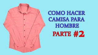 COMO HACER UNA CAMISA PARA HOMBRE  MUY FACIL  DIY  COSSTURA [upl. by Dorree]