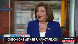 Speaker Emerita Pelosi on MSNBCs Katy Tur Reports [upl. by Auohc]