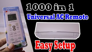 Chunghop 1000 in 1 Universal AC Remote Control Setup with Panasonic [upl. by Helfand]